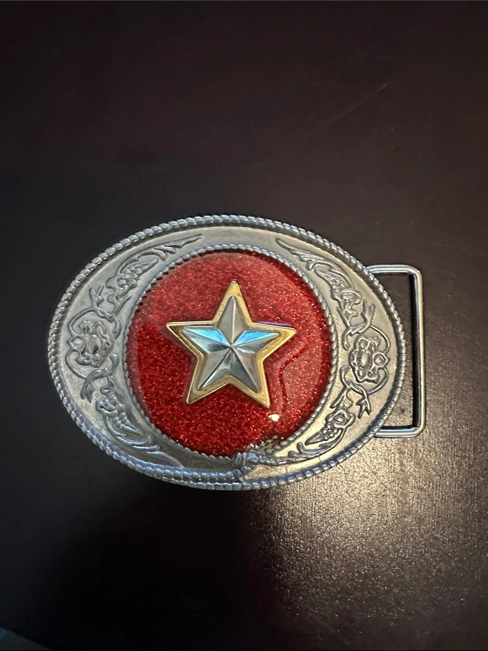 Red Star Western Belt Buckle - Women's Accessory